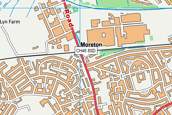 CH46 8SD map - OS VectorMap District (Ordnance Survey)