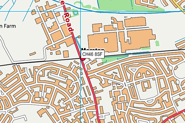 CH46 8SF map - OS VectorMap District (Ordnance Survey)