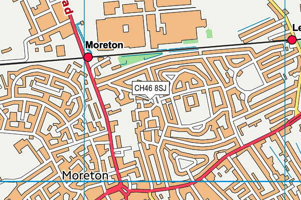 CH46 8SJ map - OS VectorMap District (Ordnance Survey)