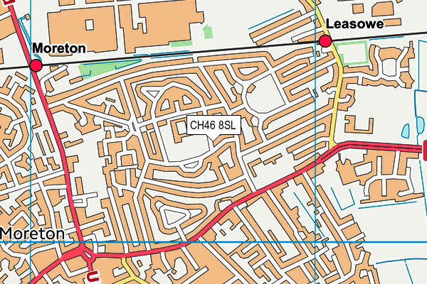 CH46 8SL map - OS VectorMap District (Ordnance Survey)