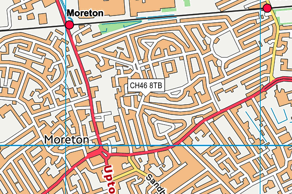 CH46 8TB map - OS VectorMap District (Ordnance Survey)