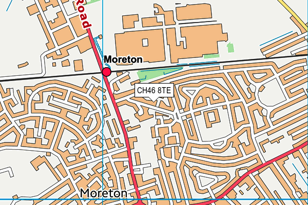 CH46 8TE map - OS VectorMap District (Ordnance Survey)