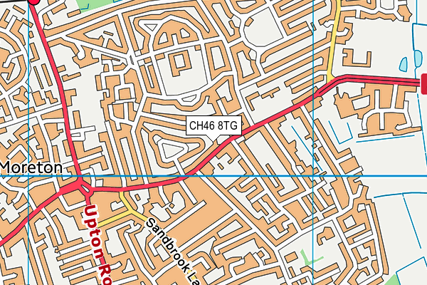 CH46 8TG map - OS VectorMap District (Ordnance Survey)