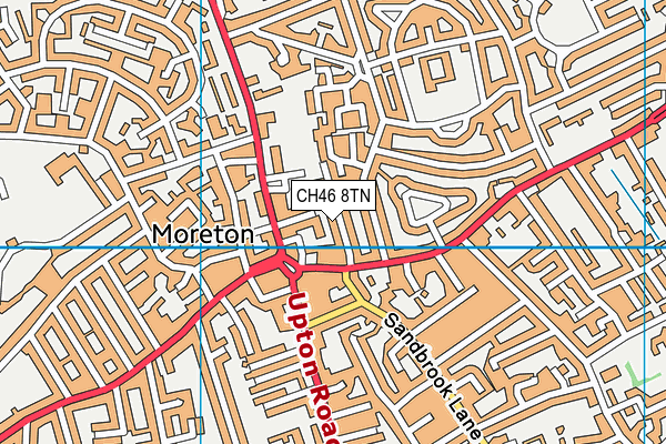 CH46 8TN map - OS VectorMap District (Ordnance Survey)