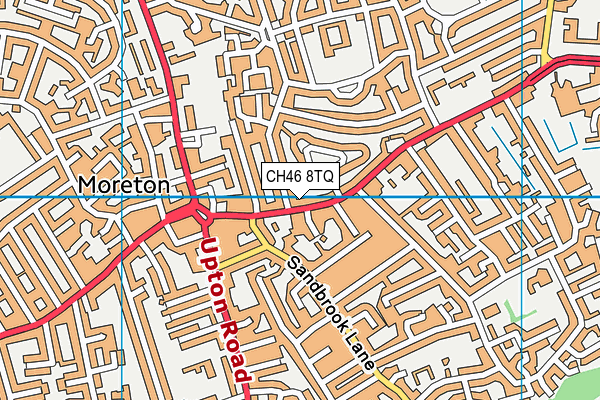 CH46 8TQ map - OS VectorMap District (Ordnance Survey)