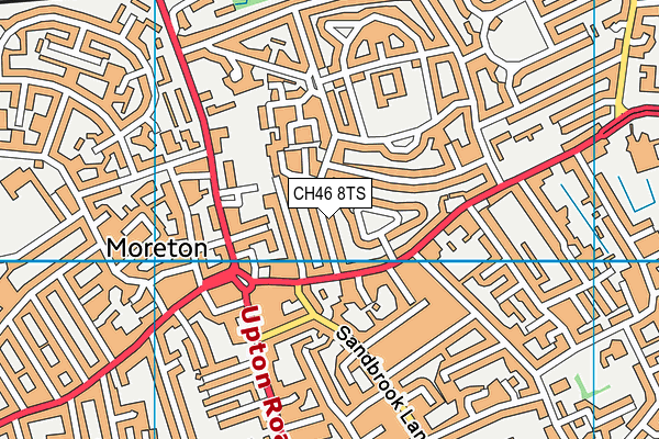 CH46 8TS map - OS VectorMap District (Ordnance Survey)