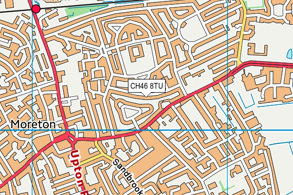 CH46 8TU map - OS VectorMap District (Ordnance Survey)