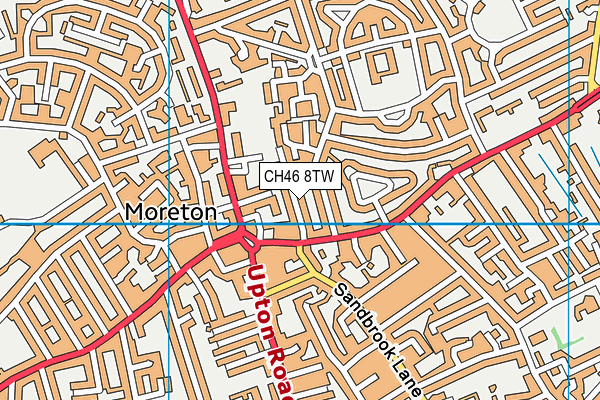 CH46 8TW map - OS VectorMap District (Ordnance Survey)