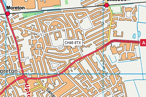 CH46 8TX map - OS VectorMap District (Ordnance Survey)