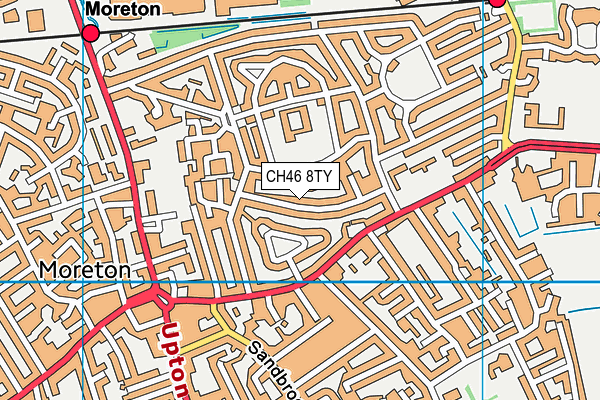 CH46 8TY map - OS VectorMap District (Ordnance Survey)