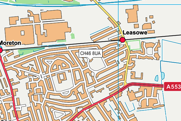 CH46 8UA map - OS VectorMap District (Ordnance Survey)