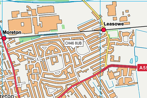 CH46 8UB map - OS VectorMap District (Ordnance Survey)