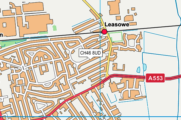 CH46 8UD map - OS VectorMap District (Ordnance Survey)