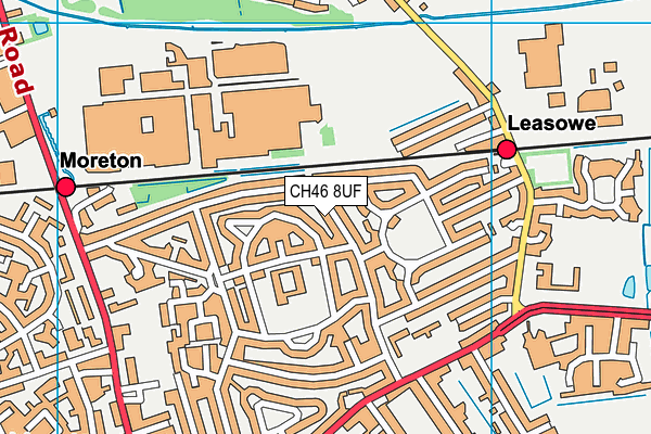 CH46 8UF map - OS VectorMap District (Ordnance Survey)