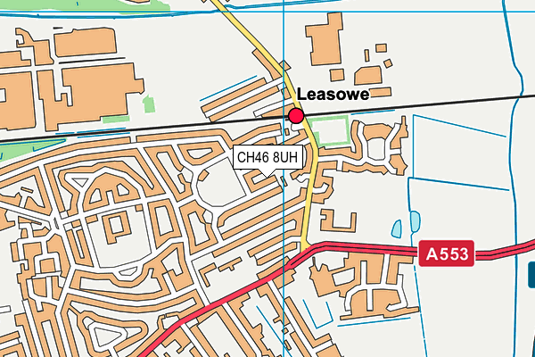 CH46 8UH map - OS VectorMap District (Ordnance Survey)