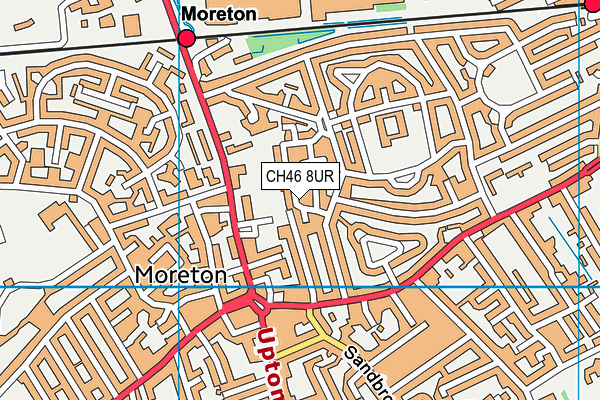 CH46 8UR map - OS VectorMap District (Ordnance Survey)