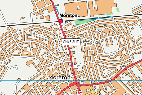 CH46 8UZ map - OS VectorMap District (Ordnance Survey)