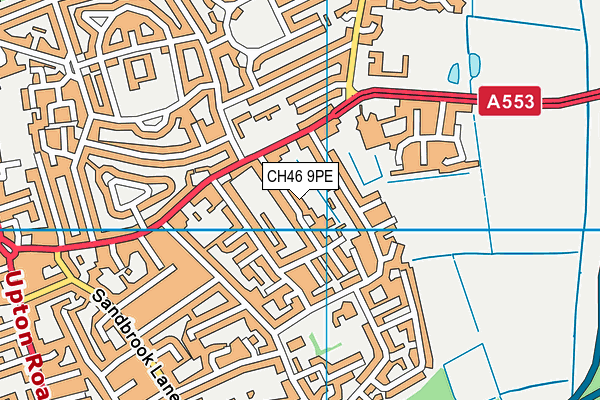 CH46 9PE map - OS VectorMap District (Ordnance Survey)