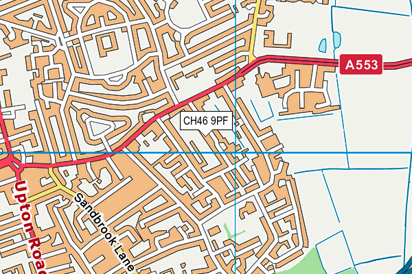 CH46 9PF map - OS VectorMap District (Ordnance Survey)