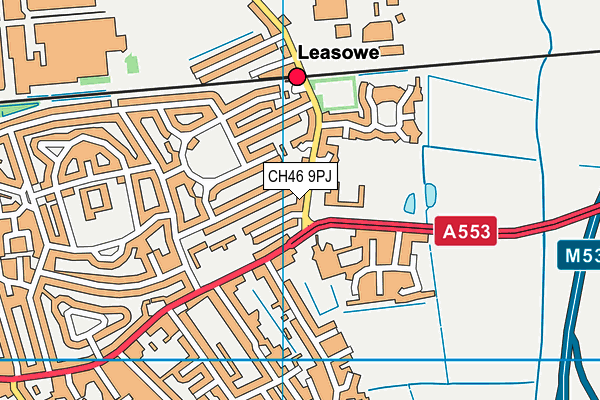 CH46 9PJ map - OS VectorMap District (Ordnance Survey)