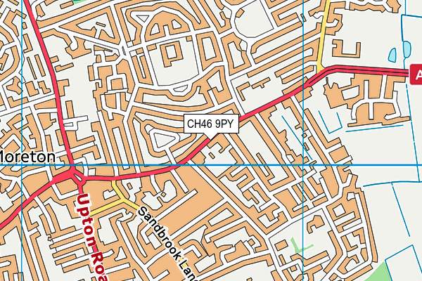 CH46 9PY map - OS VectorMap District (Ordnance Survey)