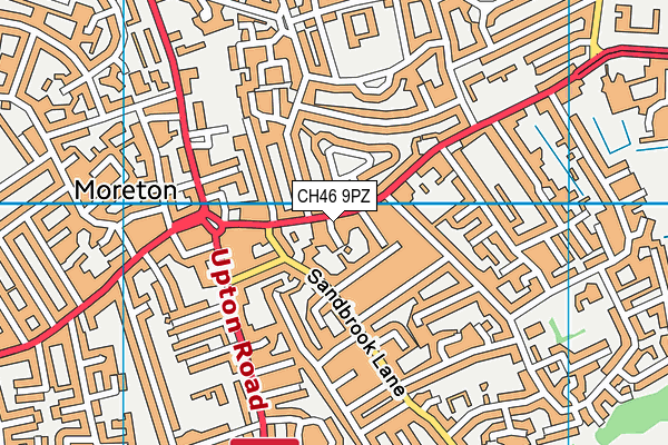 CH46 9PZ map - OS VectorMap District (Ordnance Survey)