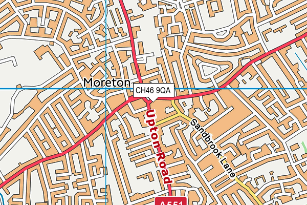 CH46 9QA map - OS VectorMap District (Ordnance Survey)