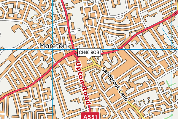 CH46 9QB map - OS VectorMap District (Ordnance Survey)