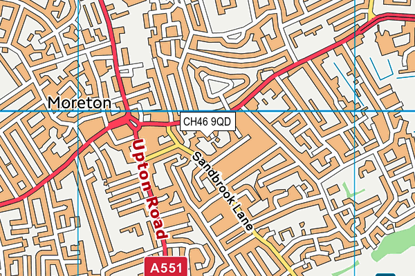 CH46 9QD map - OS VectorMap District (Ordnance Survey)