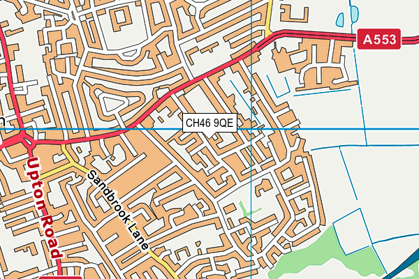 CH46 9QE map - OS VectorMap District (Ordnance Survey)