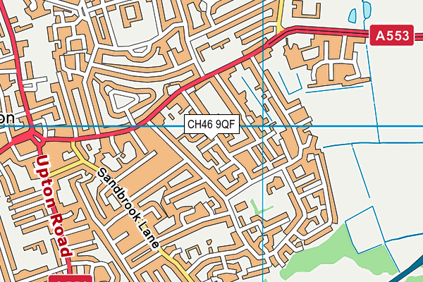 CH46 9QF map - OS VectorMap District (Ordnance Survey)