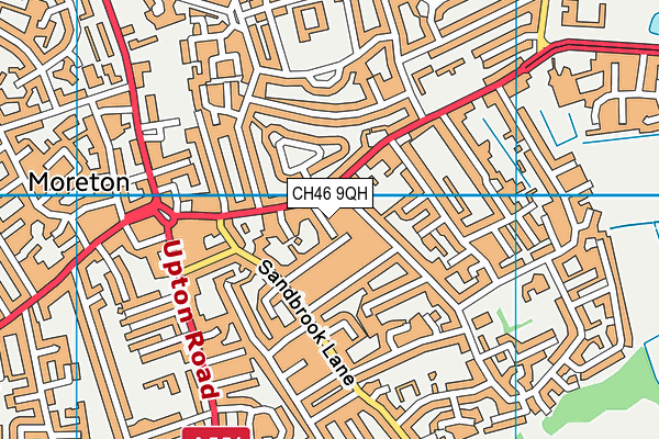 CH46 9QH map - OS VectorMap District (Ordnance Survey)