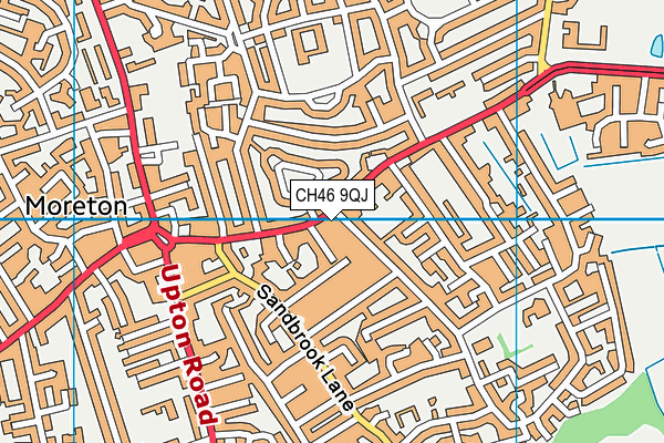 CH46 9QJ map - OS VectorMap District (Ordnance Survey)