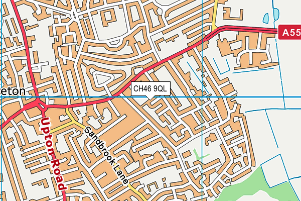 CH46 9QL map - OS VectorMap District (Ordnance Survey)