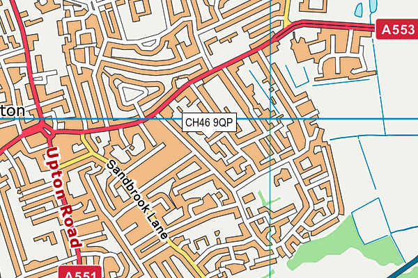 CH46 9QP map - OS VectorMap District (Ordnance Survey)