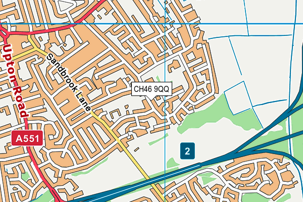 Orrets Meadow School map (CH46 9QQ) - OS VectorMap District (Ordnance Survey)