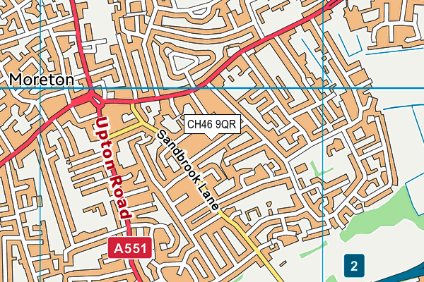 CH46 9QR map - OS VectorMap District (Ordnance Survey)