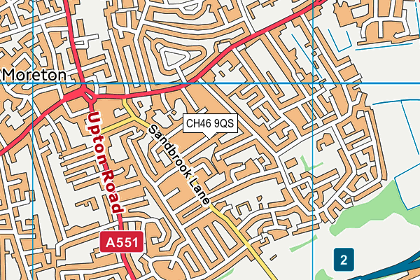 CH46 9QS map - OS VectorMap District (Ordnance Survey)