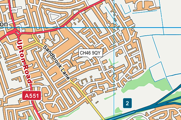 CH46 9QY map - OS VectorMap District (Ordnance Survey)