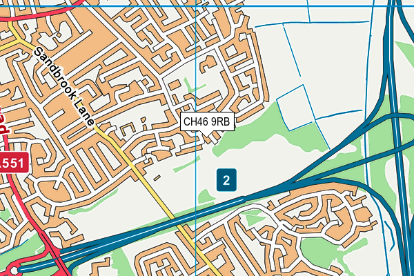 CH46 9RB map - OS VectorMap District (Ordnance Survey)