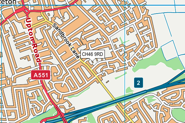 CH46 9RD map - OS VectorMap District (Ordnance Survey)