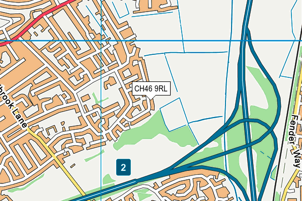CH46 9RL map - OS VectorMap District (Ordnance Survey)