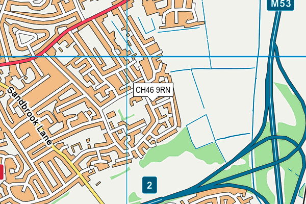 CH46 9RN map - OS VectorMap District (Ordnance Survey)