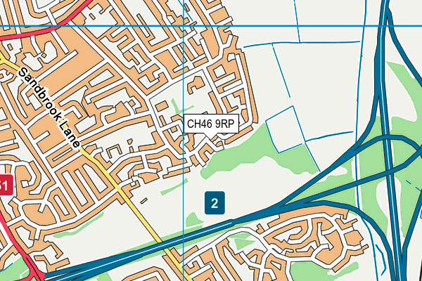 CH46 9RP map - OS VectorMap District (Ordnance Survey)