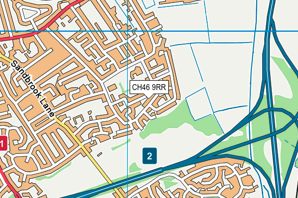 CH46 9RR map - OS VectorMap District (Ordnance Survey)