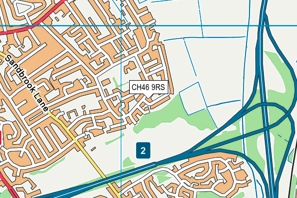 CH46 9RS map - OS VectorMap District (Ordnance Survey)