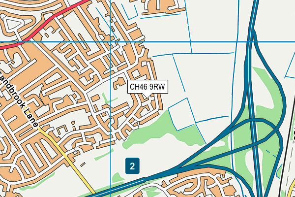 CH46 9RW map - OS VectorMap District (Ordnance Survey)