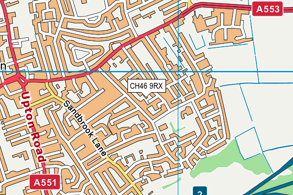 CH46 9RX map - OS VectorMap District (Ordnance Survey)