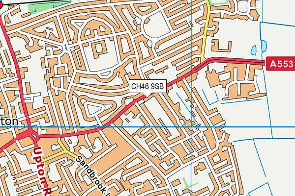 CH46 9SB map - OS VectorMap District (Ordnance Survey)