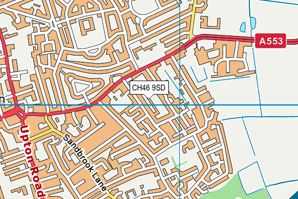 CH46 9SD map - OS VectorMap District (Ordnance Survey)